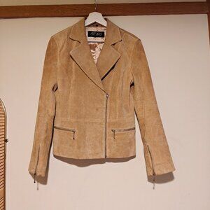 90s genuine leather Italian jacket